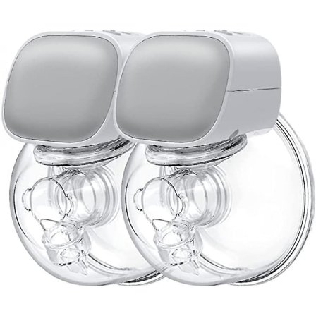 Portable Double Electric Wearable Breast Pump, Low Noise-hands-freegrey Green Pink Ns2
