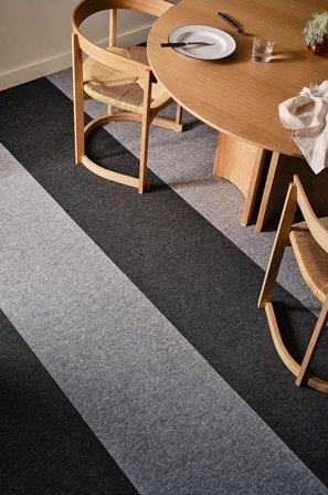 Jotex - Tekstilfliser Med 20-pakk Mørk grå - SIERRA - Kjøp Teppefliser hos Jotex