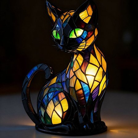 Ornamental Resin Statue Lampe – USB-drevet Dekorativ Lampe | Resin Håndværk i Amerikansk{f2}