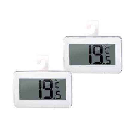 2 Mini Digitalt Termometer, Fryser Termometer, Digitalt Køleskabstermometer