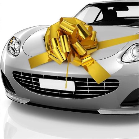 Bilsløjfe Trækkesløjfe Bil Gaveindpakningssløjfe Med 20 Ft Jule-sløjfer Til Biler Indretning Nye Huse Stor Gavesløjfe