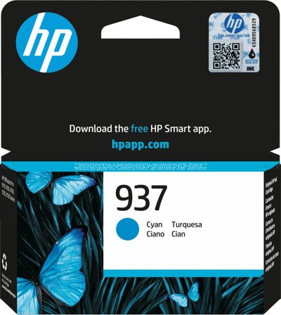 HP 937 cyan originalbläckpatron, 196786147531