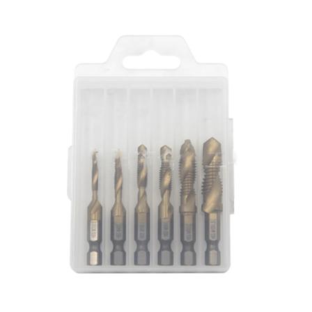 4341 Metriska Borrkranar 6-pack Silver