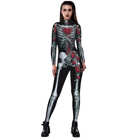 Kvinders Halloween 3D Cold Garter Shape Jumpsuit Party Cosplay