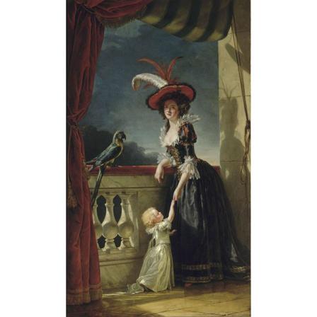 Louise-elisabeth With Her Son, Adelaide Labille-guiard Brun