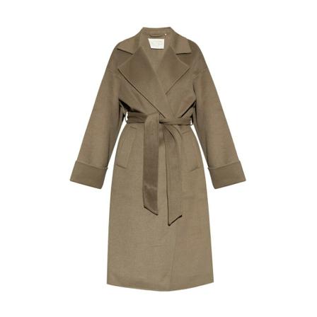Notes Du Nord, Elisa Belted Coat Groen, Dames, Maat:M