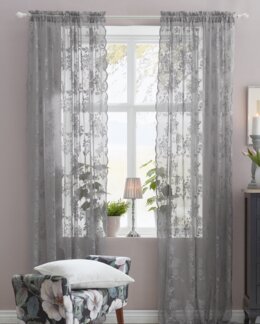 Sivuverhot Bianca 2/pak Harmaa