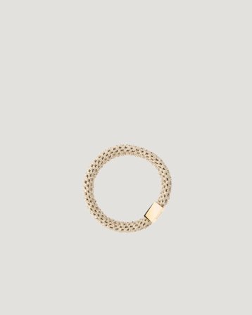 Dark Department Fat Hair Tie W/Gold Kultainen Asusteet Tytöt - Kids Brand Store