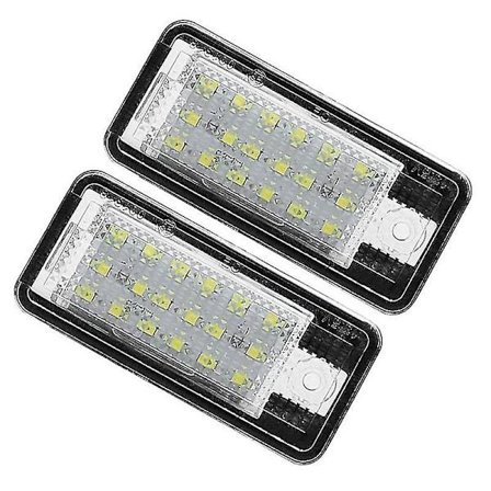 Bil LED Nummerpladelys Lampe Hvid Til - A3 S3 8p A4 B6 B7 A5 A6 4f Q7 A8 S8 C6 (FMY)