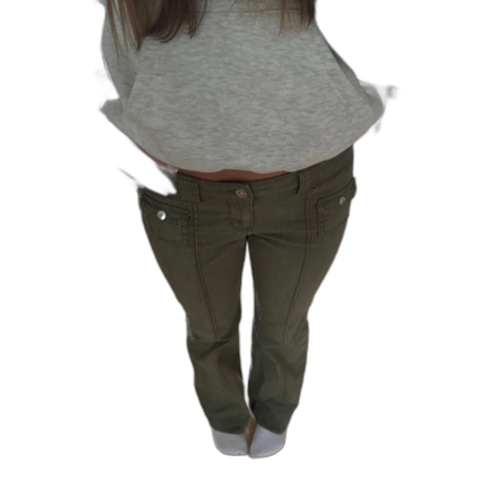 Olivgröna h&m jeans