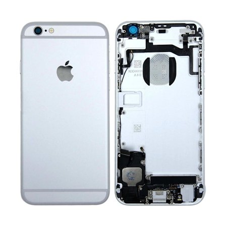 iPhone 6S Baksida med Komplett Ram - Silver