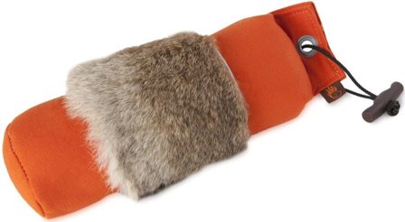 Firedog Standard Dummy with Rabbit Fur 500 g Orange