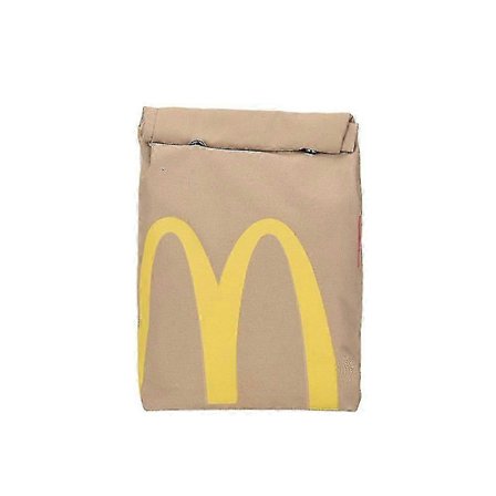Realistisk McDonald's Ryggsäck/Axelväska - Stor Kapacitet Snabbmatspresent Ficka Axelväska Messenger Bag