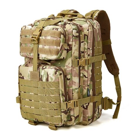 Wolf commander uppgraderad 50L Army fläkt EDC kit kamouflage stor 3p väska utomhus camping ryggsäck taktisk ryggsäck
