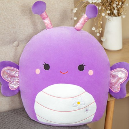 20 cm Squishmallow pute koselig leketøy ROSA HUND ROSA HUND