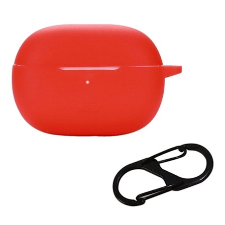 Xiaomi Redmi Buds 4 Pro silikonfodral med spänne - Röd
