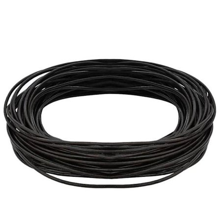 Mörkbrunt läderband - vidaXL - Ø2 mm - 50 m - Vattentålig - Slät textur