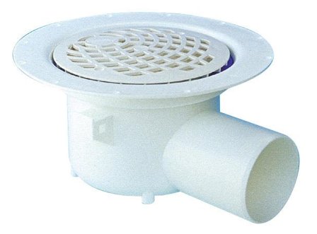 Purus Oden 7113547 Gulvsluk 150 mm, sideutløp, Innendørsavløp