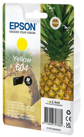 Epson 604 Singlepack - gul - original - blekkpatron