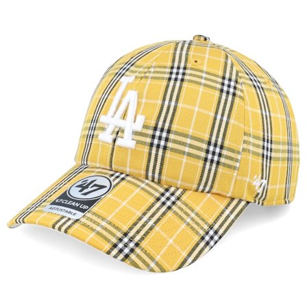 47 Brand - Amarillo unconstructed Gorra - Los Angeles Dodgers Buggin Clean Up Honey Dad Cap @ Hatstore