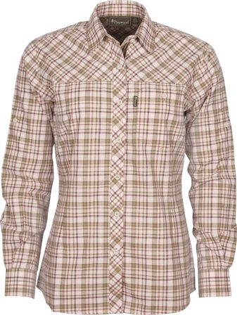 Pinewood Women's Cumbria Shirt Women long-sleeved shirts Beige L