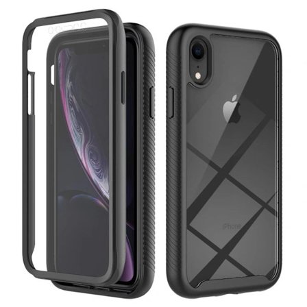 Yhteensopiva iPhone, iPhone XR Kuori 360 Hybrid Defense Musta 54 kanssa