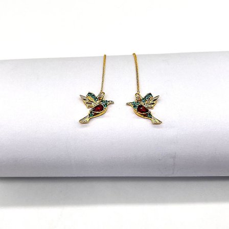 Akryl Hængende Kolibri Fugl Øreringe Kvinder Piger Børn Gave Smykker