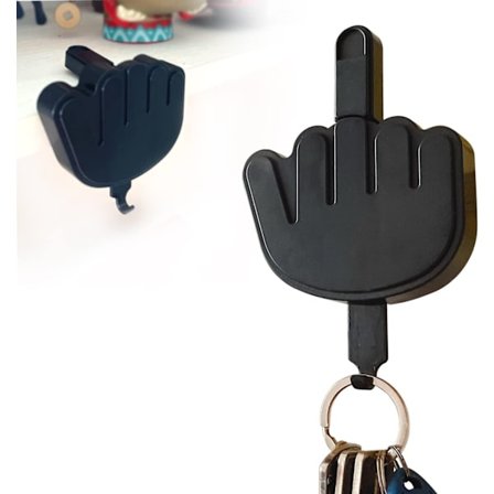 Nøgleholder til væg med middelfinger, nøgleholder til væg, nøgleholder til entre