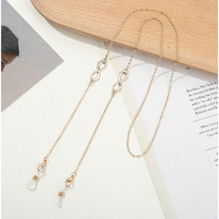 Chain for sunglasses Retro Vintage eternity symbols gold