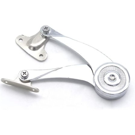 Støttehengsel Justerbar Deksel Hold Myk Lukking Hengsel Sink Legering Sakte Buffer (sølv) (1 stk)