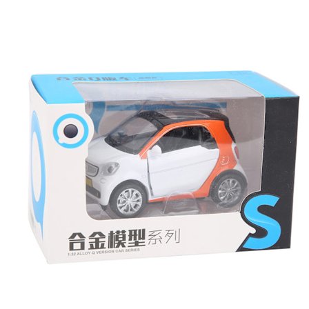 1 32 Legering Pull Back Bil Leksak med Ljud och Ljus Barn Present Orange