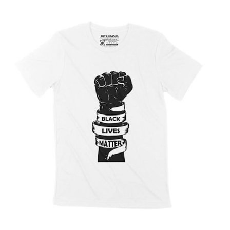 T-shirt herr Blm Revolution Fis Black Fist T-shirt Vintage