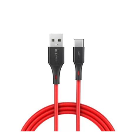 Blitzwolf Bw-tc15 - Usb-typ-c 3a Kabel 1.8m Röd