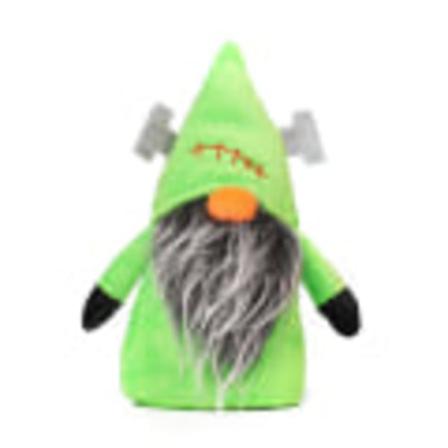Halloween Gnome Dukke Bordsskivepynt Ansiktsløst Plysj Lekebarn Grønn