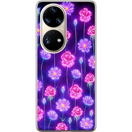 Kompatibelt Mobildeksel til Huawei P50 Pro Bloom Reverie Electric Petals