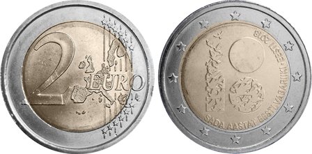 Estland 2018 - Estlands uafhængighed - 2 euro mønt