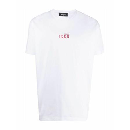 Dsquared2 - T-shirts - Vit - Herr - Storlek: M, Herr, Storlek: M