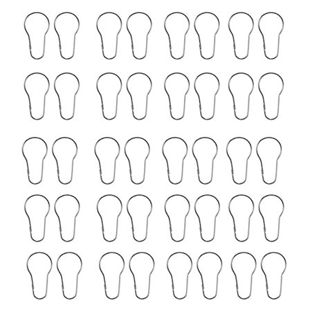 10/20stk Gardin Åpne kalebassringer Karabinnøkkelring Clip Windo