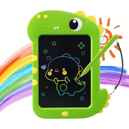 9 tommers LCD-skrivetavle, grafikknettbrett, tegnetavle for barn, pedagogiske spill, dinosaurleke, gave til jente, gutt, jul, bursdag, 3+ år (grønn)