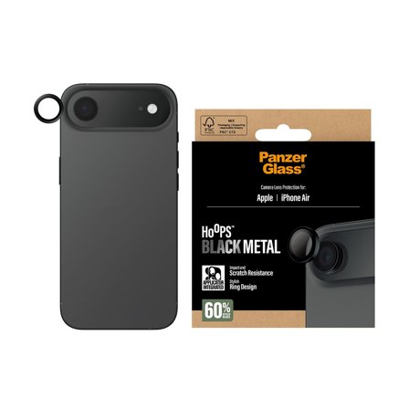 Panzer Hoops Camera Lens Protector Black iPhone Air PanzerGlass - High quality tempered glass screen protector