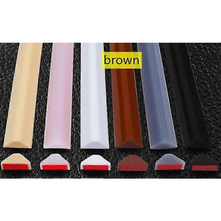 Monikokoinen silikoninauha Kylpyhuoneen vettä pidättävä nauha Kuiva-märkäerotus Suihkueste Pato Tulva liimautuva oven tiivistenauha 