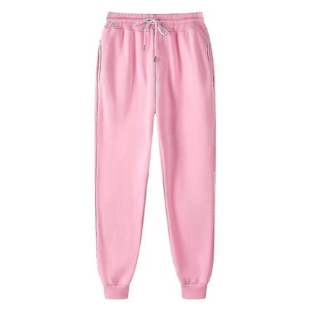 Männs Byxor Sweatpants Hip-hop Byxor Leggings Vadderade Casual Byxor - Perfekt Pink