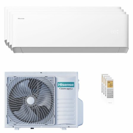 Condizionatore Hisense Uni HB quadri split 7000+7000+7000+7000 BTU inverter A++ wifi unità esterna 8 kW
