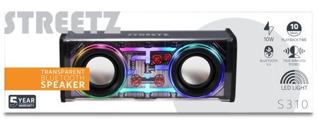 STREETZ S310 Transparent Speaker 10W