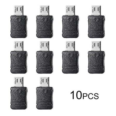 10 kpl Micro USB T-portti Uros-liitin 5-nastainen liitäntäkansi