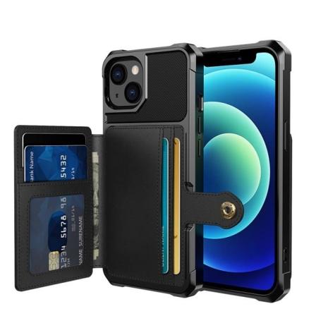 iPhone 14 Max Støtsikker Premium deksel 4-FACK Solid V3 Black
