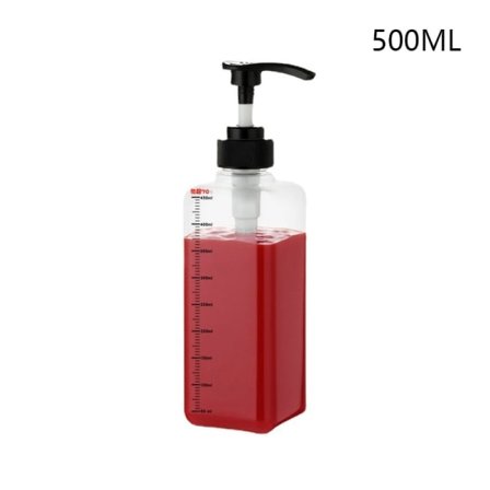 IC Kaffesirap Bee Drip Pump Dispenser Set med skala honungsburk C small