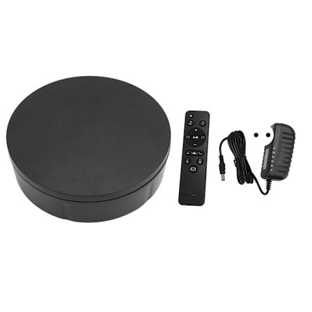 Roterende Display Stand 360 Graders Motoriseret Drejeskive med Fjernbetjening Justerbar Hastighed 50 kg Kapacitet Genopladelig 100 240V EU Stik