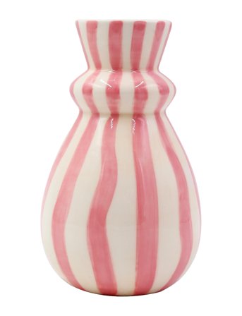 Que Rico Vase - Carolina - Rayas Bailarinas - Pink - 15 CM