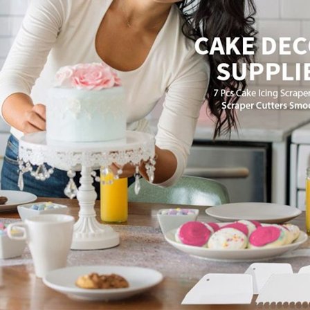 Kake skrape kake jevner, 7 deler kake glasur skrape kake jevner